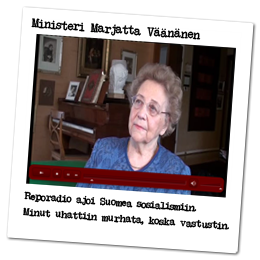 Reporadio - Videohaastattelu Marjatta Väänänen
